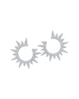Graziela Gems - Diamond Starburst Earrings - White