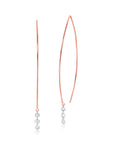 Graziela Gems - Floating Diamond Earrings - Rose Gold