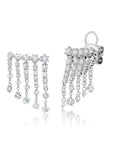 Floating Diamond Fringe Earrings