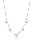 Graziela Gems - Necklace - 3.5ct Floating Diamond Necklace - White Gold