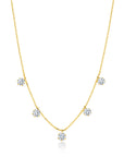 Graziela Gems - Necklace - 3.5ct Floating Diamond Necklace - Yellow Gold