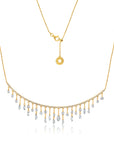 Floating Diamond Bib Necklace