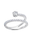 White Diamond Mega Swirl Ring