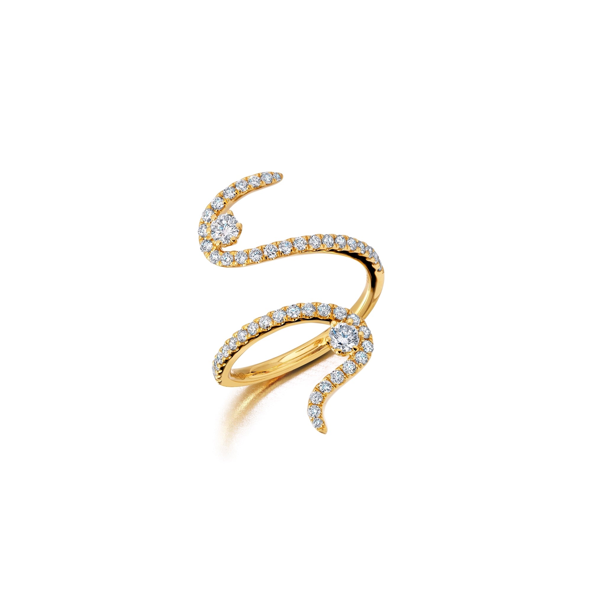 Diamond Swirl Ring