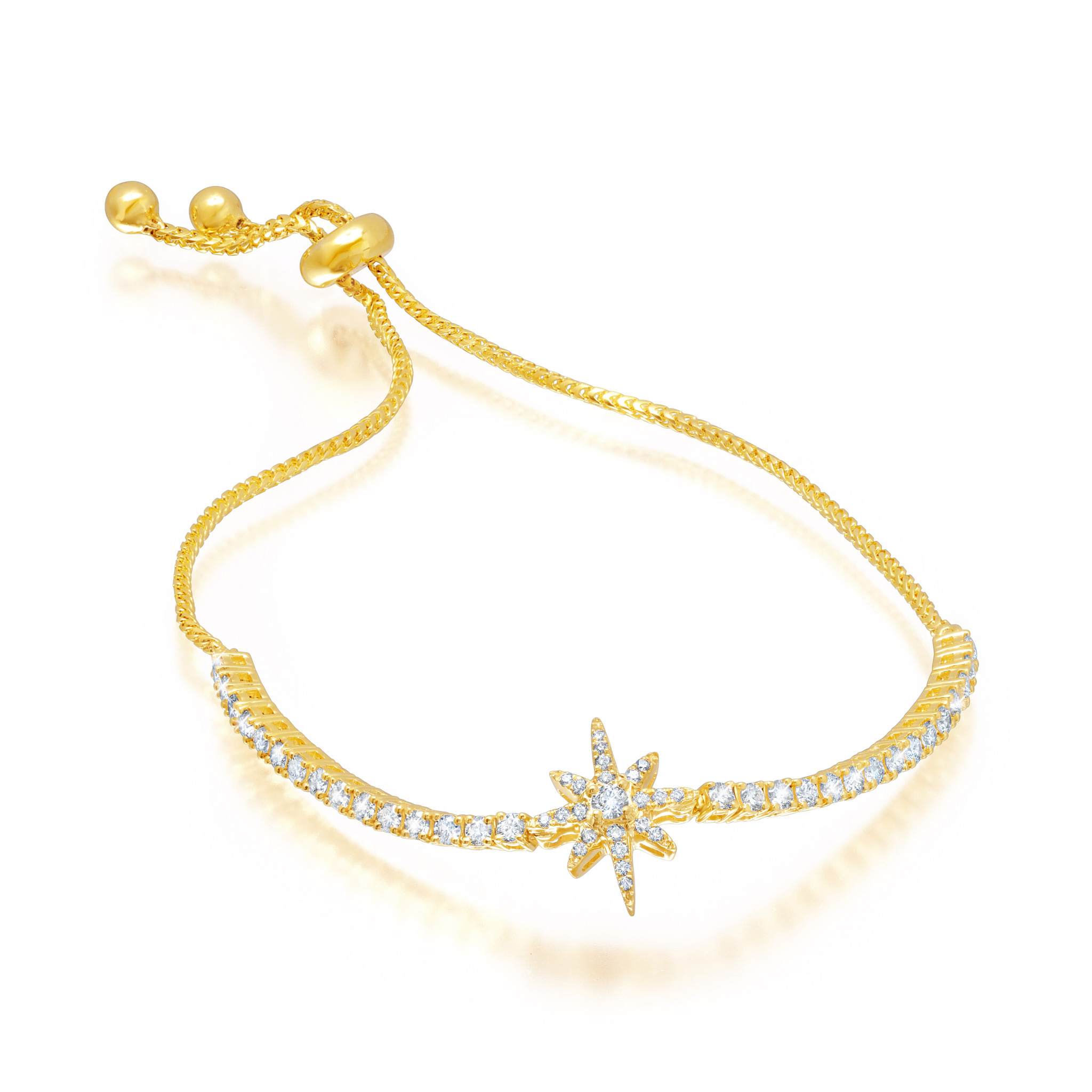 Graziela Gems - Diamond Starburst Bolo Bracelet -
