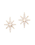 Graziela Gems - Diamond Starburst Stud Earrings - Yellow Gold