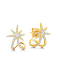 Graziela Gems - Diamond Starburst Ear Cuffs - Yellow Gold