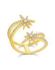 Diamond Shooting Starburst Ring