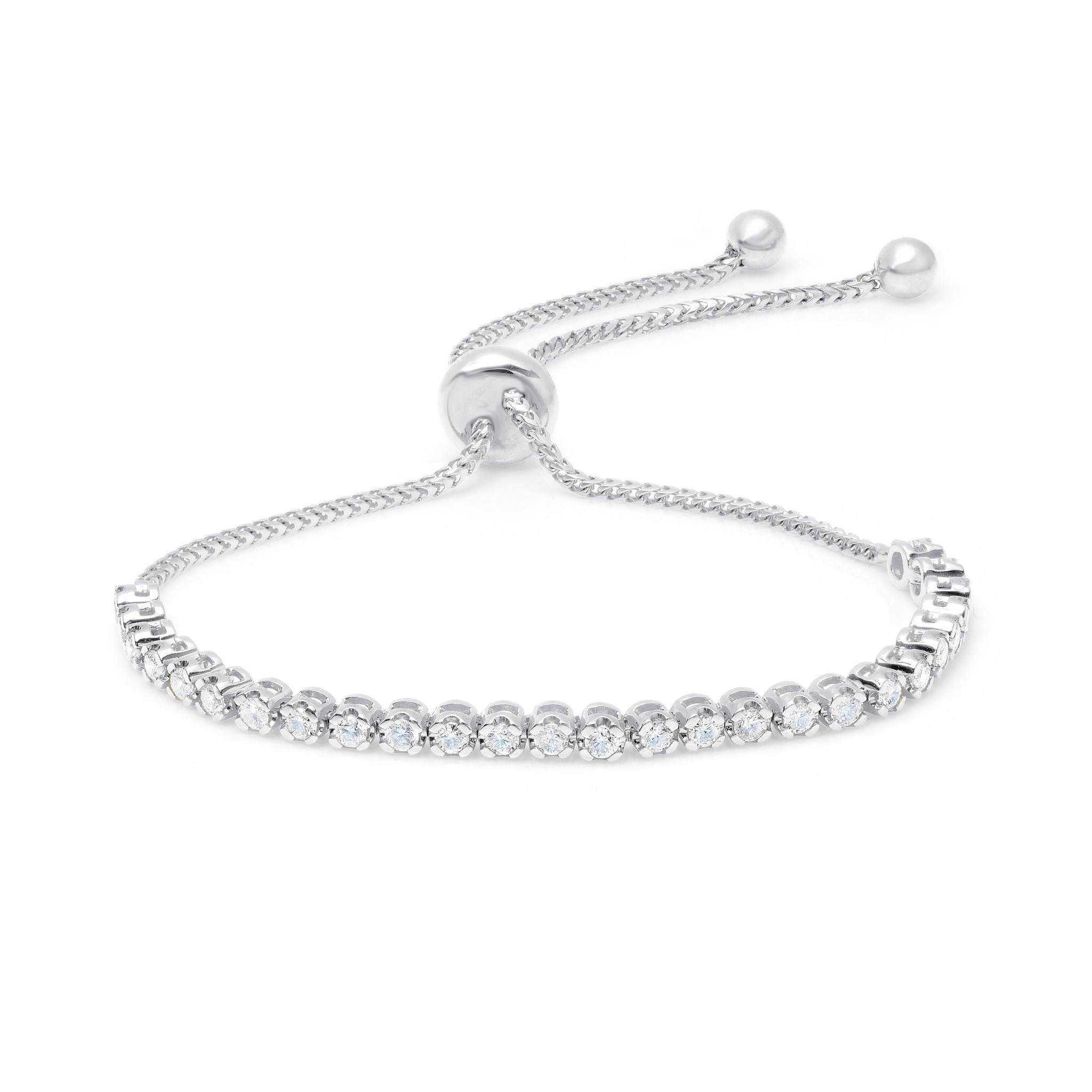 Graziela Gems - Diamond Bolo Bracelet - White Gold