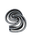 Swirl Titanium Ring in Black