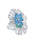 Midnight Aquamarine Ring