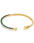 Graziela Gems - 3 Sided Emerald Bangle - 