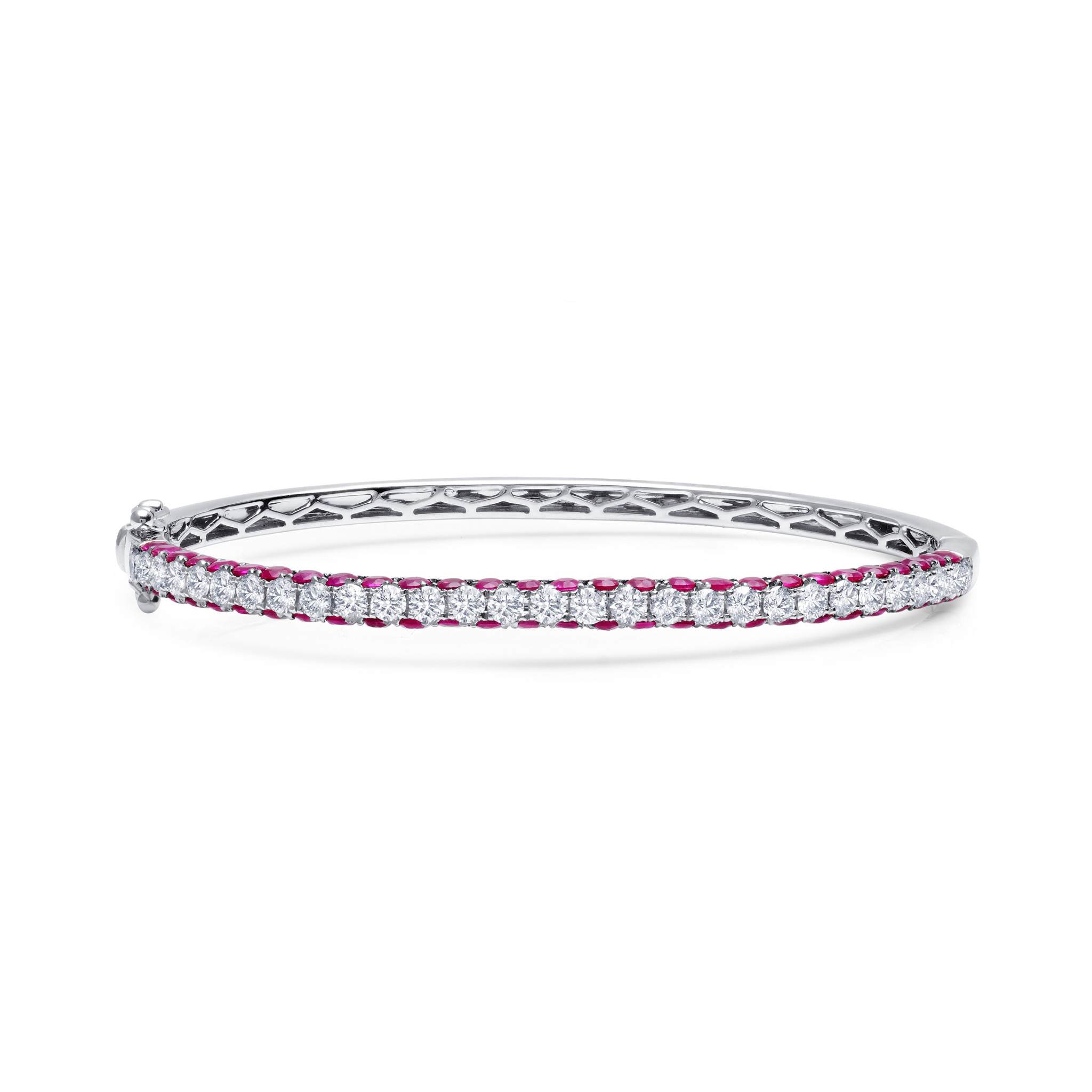 Graziela Gems - 3 Sided Ruby Bangle - 