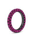 Ruby 3 Sided Band Ring