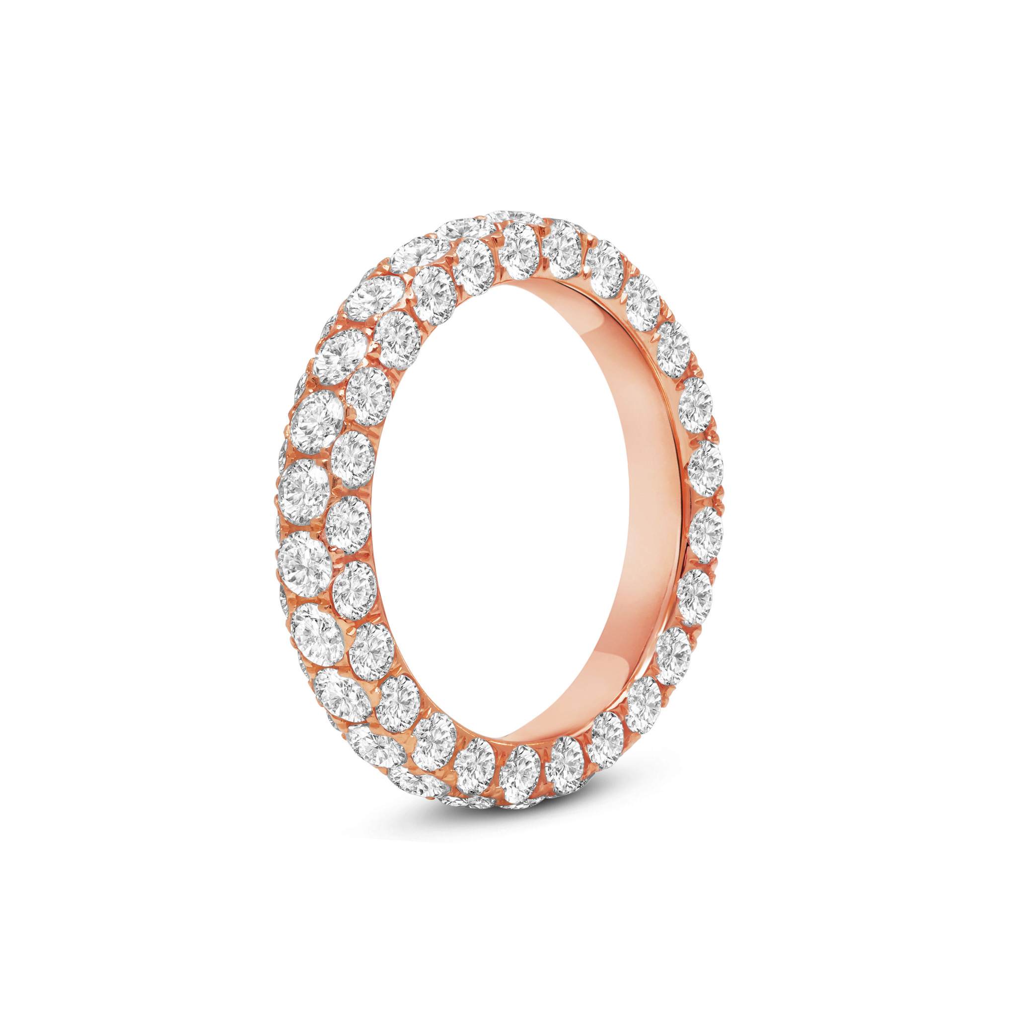 Diamond 3 Sided Band Ring