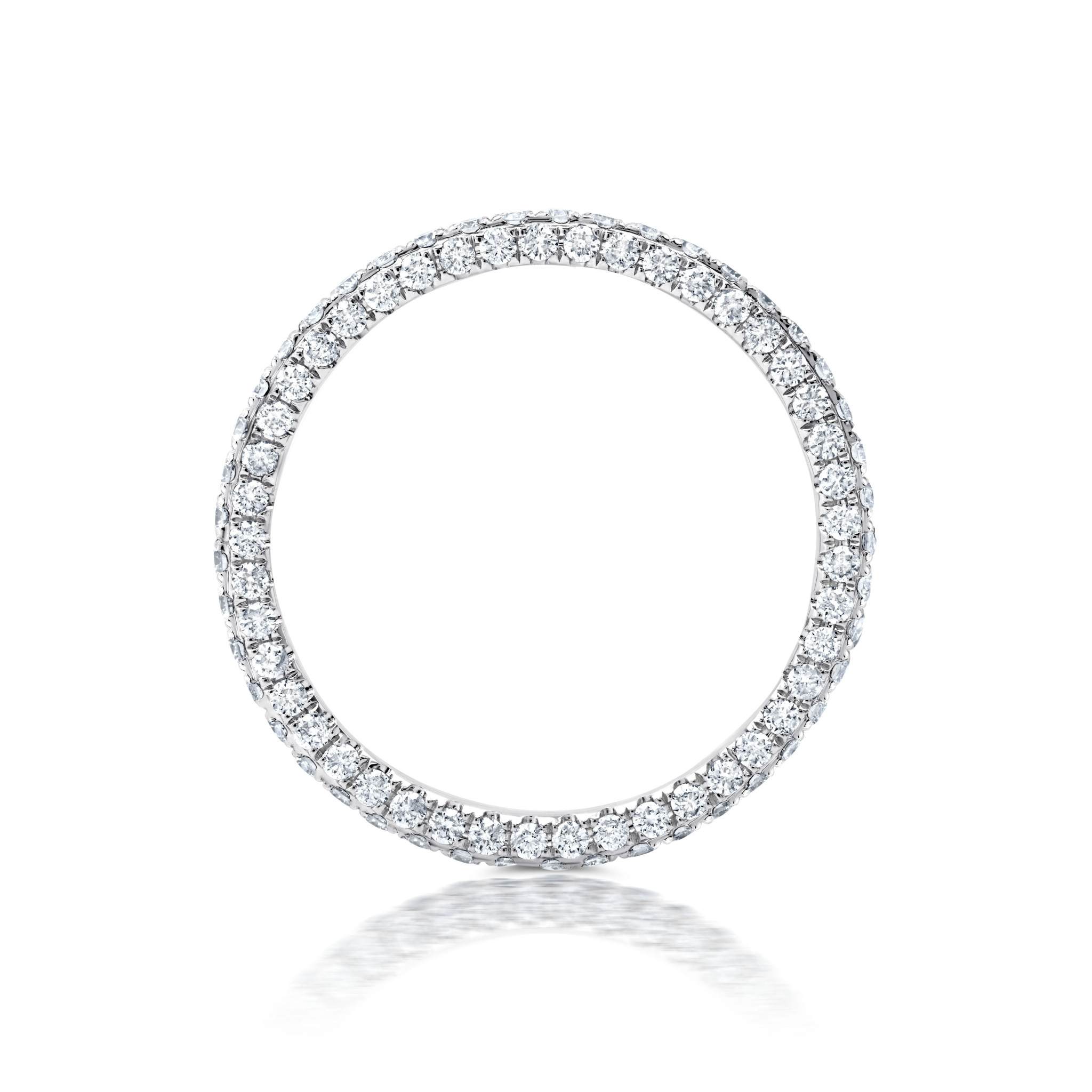 1ct Diamond 3 Sided Band